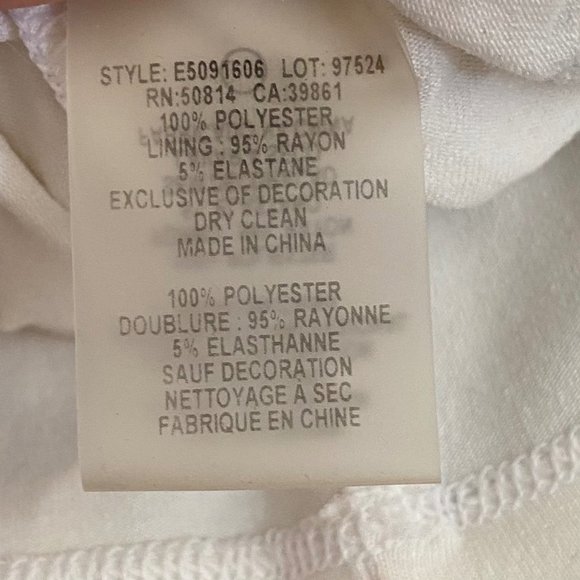 Elie Tahari white royal blue lace crochet floral sleeveless casual maxi dress - Picture 9 of 9